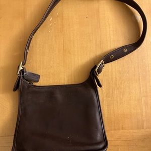 Brown Leather Coach Bag